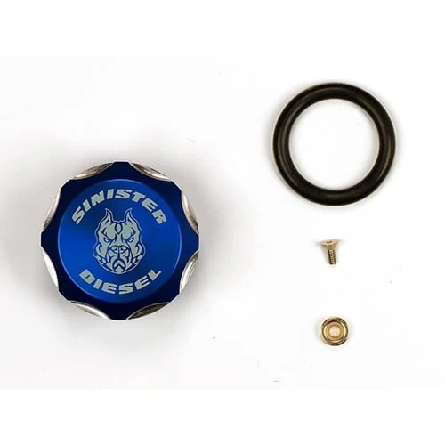Sinister Diesel Blue Billet Fuel Cap 13-23 Ram 6.7L Cummins - Image 5