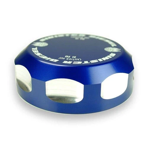 Sinister Diesel Coolant Reservoir Degas Cap for OE Tank 17-19 6.7L Ford Powerstroke - Image 3