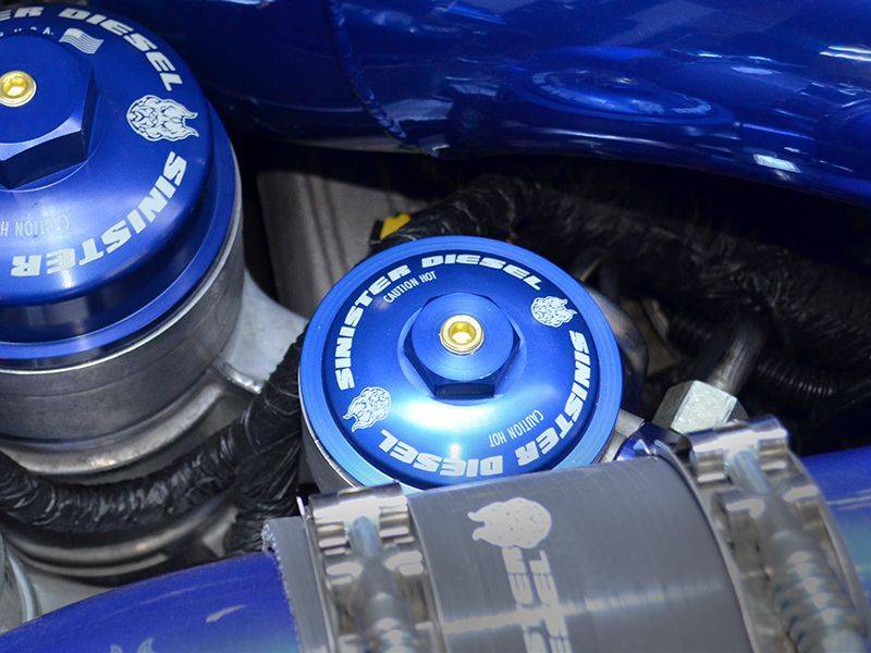 Sinister Blue Spring W/Adjustable Spring Housing & Filter Cap 03-07 Ford 6.0L Powerstroke - Image 3