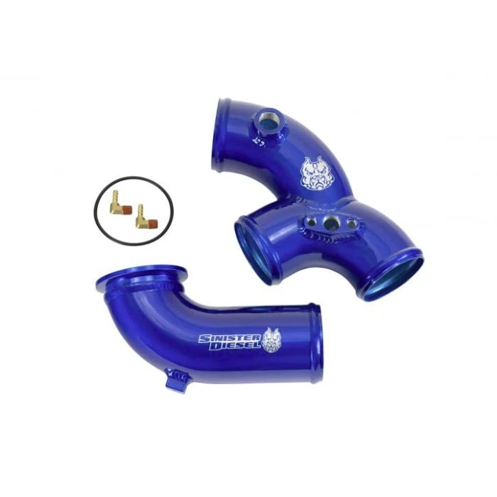 Sinister Diesel Charge Pipe & Intake Elbow Kit 99.5-03 Ford 7.3L Powerstroke - Image 4