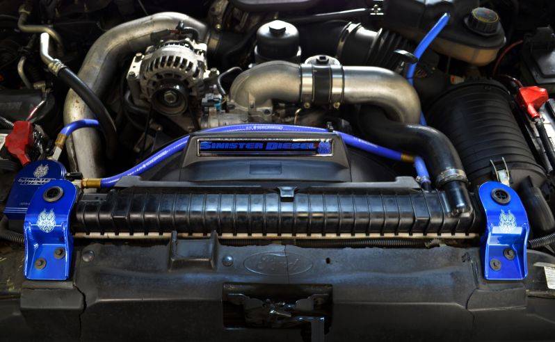Sinister Diesel Radiator Support Brackets 03-07 Ford 6.0L Powerstroke - Image 8