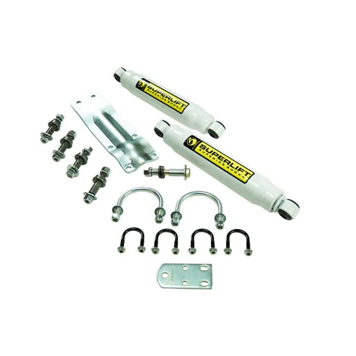 RealTruck SuperLift Dual Steering Stabilizer Kit 69-93 Dodge W200 W250 4WD