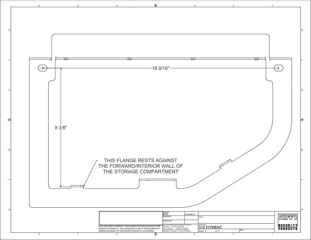 Tuffy Security Rear Underseat Locking Lid 09-18 Ram 1500 | 10-23 Ram 2500 / 3500 - Image 9
