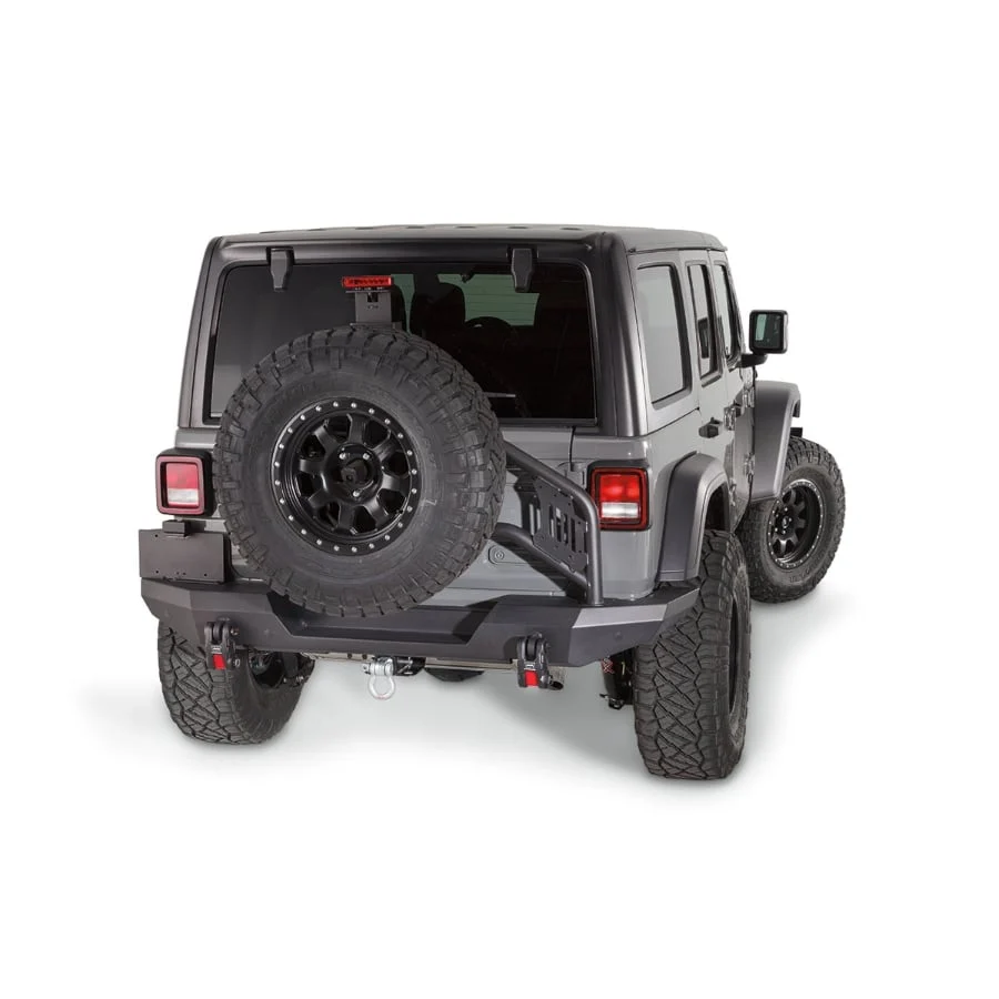 Warn Elite Series Rear Bumper With Tire Carrier Option 20-23 Jeep Wrangler JL - Image 2