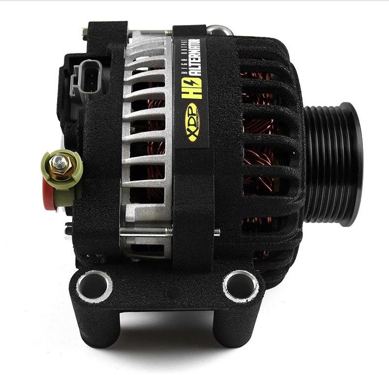 XDP XD348 Wrinkle Black HD High Output Alternator 03-05 Ford 6.0L Powerstroke - Image 2