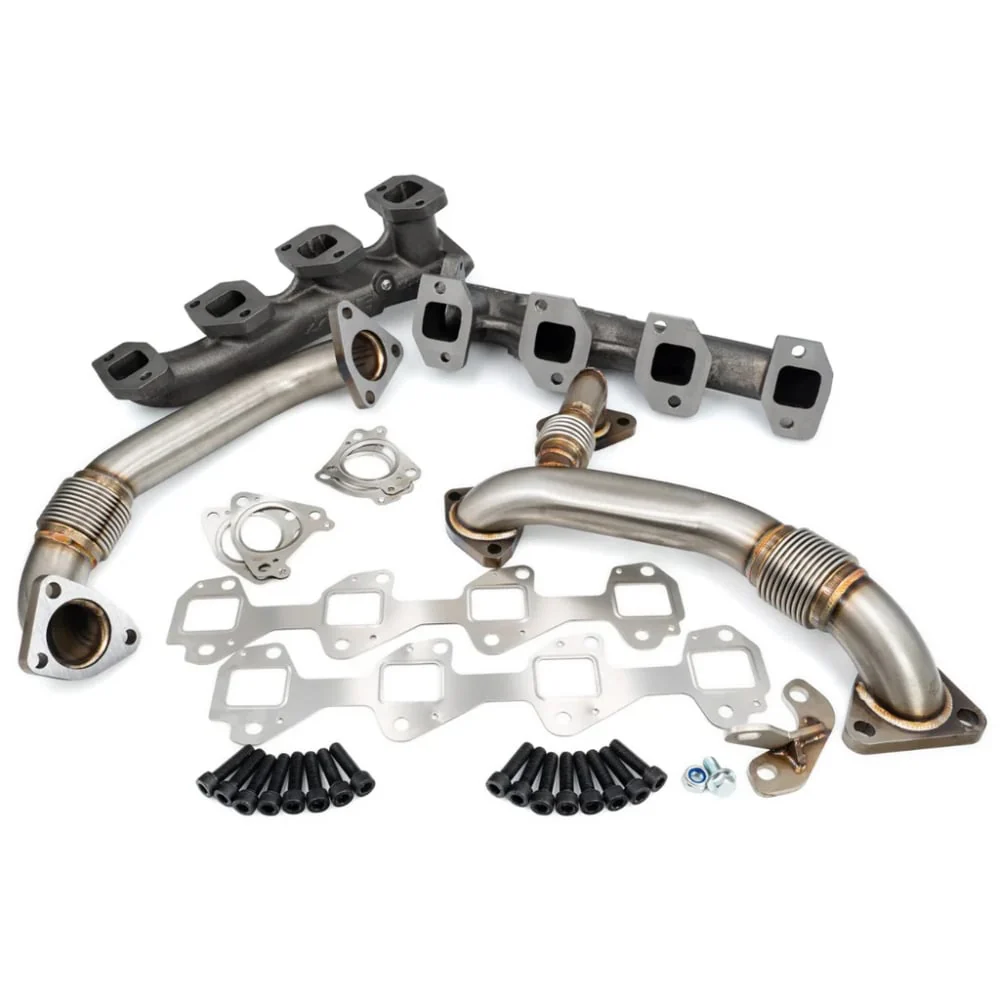 PPE High Flow Exhaust Manifolds with Up-Pipes-50 State Legal 01-10 Duramax - Image 14