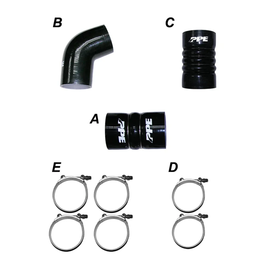 PPE Silicone Hose Kit for Intercooler 01-16 6.6L GM Duramax - Image 4