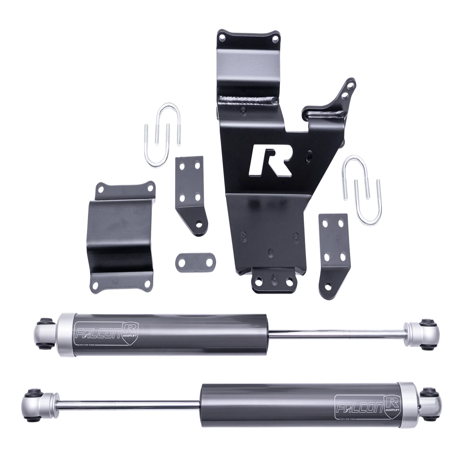 ReadyLIFT Bolt On Falcon-equipped Dual Steering Stabilizer System 05-26 Ford F-450/F550
