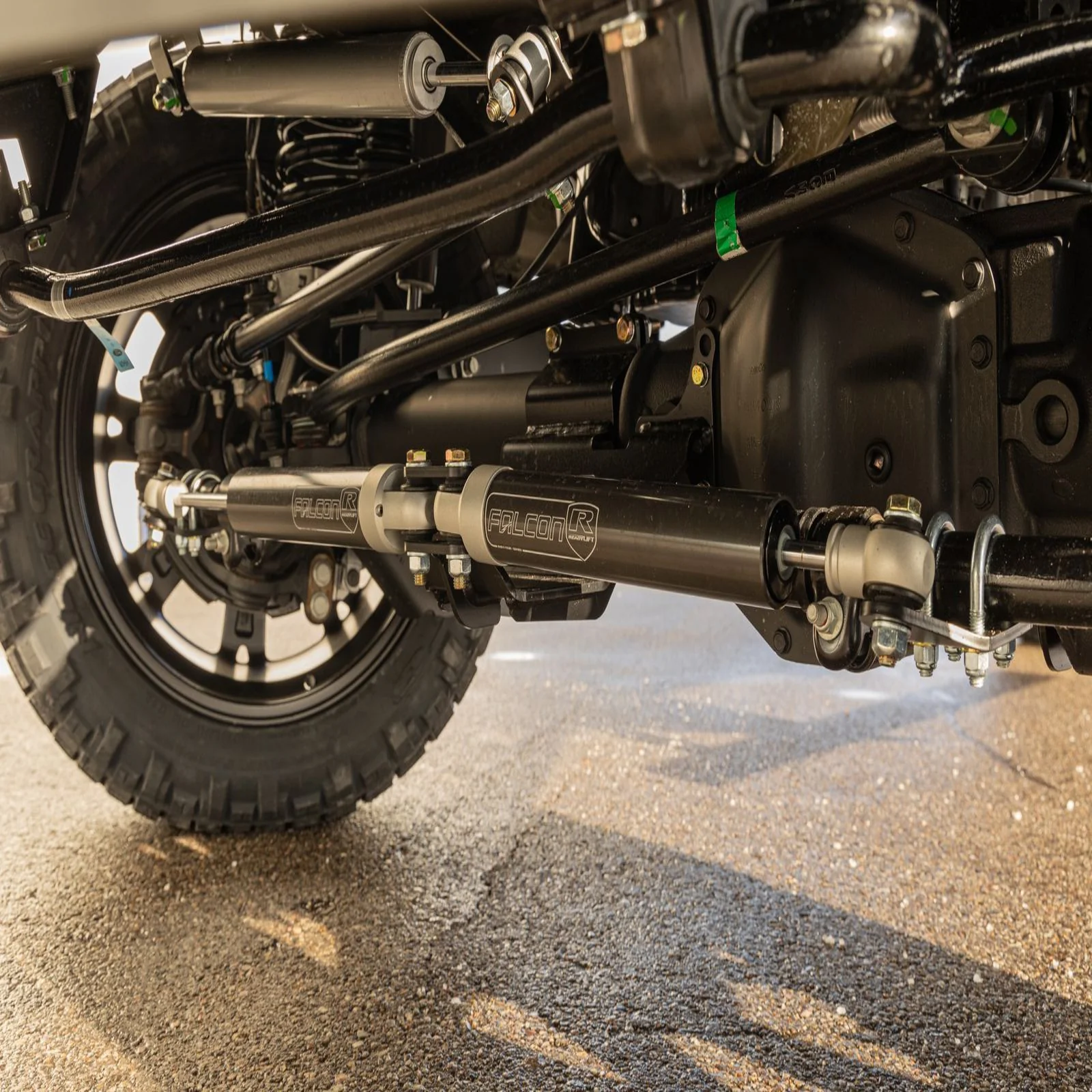 ReadyLIFT Bolt On Falcon-equipped Dual Steering Stabilizer System 05-26 Ford F-450/F550 - Image 5