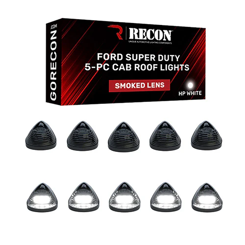 RECON 5 Piece LED Cab Light Set 99-16 Ford F-250 - F-650 SuperDuty - Image 3