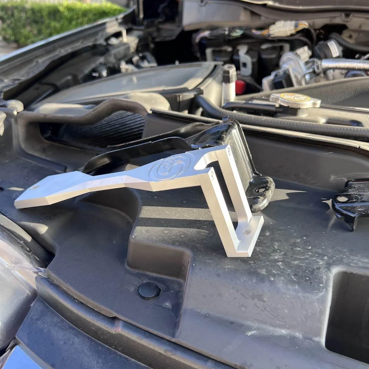 S&B Filters Billet Battery Hold Down Brackets 11-22 Ford 6.7L Powerstroke - Image 2