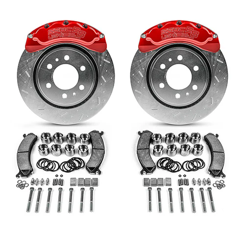 SSBC-USA B8-Brawler Direct Fit Front Caliper Disc Brake Upgrade Kit With DS Rotors 18-20 Ford 3.0L Powerstroke F-150 4WD - Image 4
