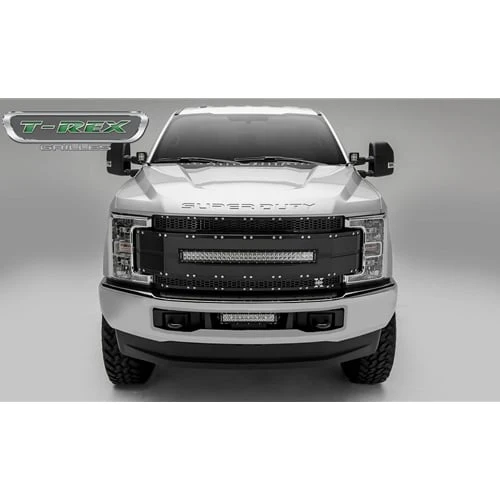 T-Rex Torch Series Black Replacement Grille with 30" LED Light 17-19 6.7L Ford Powerstroke - Image 2