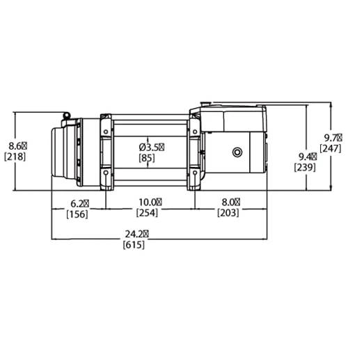 Warn 68801 16.5ti Heavyweight 16,500 Lbs. Capacity Winch with Wire Rope - Image 3