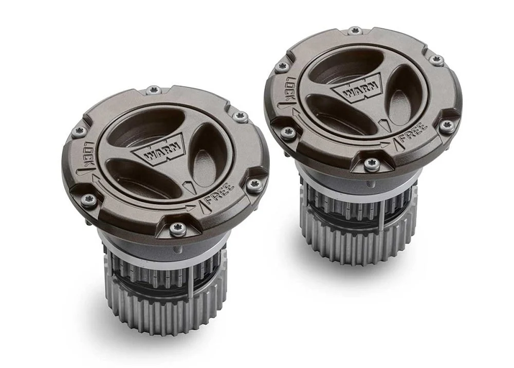 Warn Premium Manual Hub Set 05-24 Ford SuperDuty - Black or Chrome - Image 2