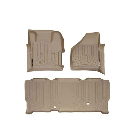 WeatherTech DigitalFit Floor Liner Set (w/ 2 Piece Front) 08-10 Ford SuperDuty Extended Cab - Image 10