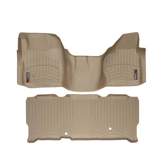 WeatherTech DigitalFit Floor Liner Set (w/Over the Hump Front) 08-10 Ford SuperDuty Extended Cab - Image 7