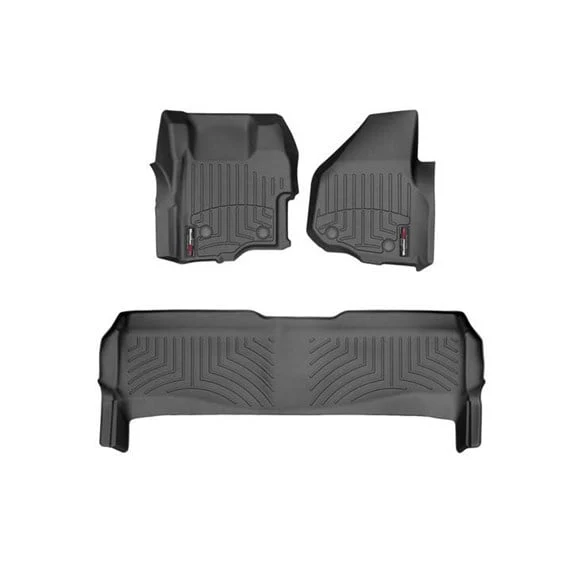 WeatherTech DigitalFit Floor Liner Set (w/ 2 Piece Front) 11-12 Ford SuperDuty Crew Cab - Image 10