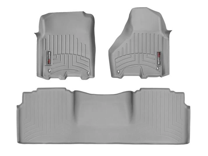 WeatherTech DigitalFit Floor Liner Set (w/ 2 Piece Front) 12-18 Dodge Ram Mega Cab - Image 6