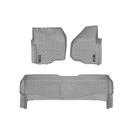 WeatherTech DigitalFit Floor Liner Set (w/ 2 Piece Front) 12-16 Ford SuperDuty Crew Cab - Image 8