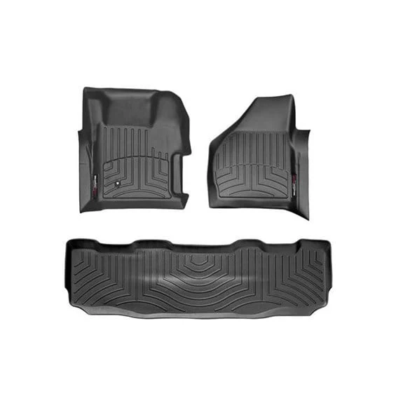 WeatherTech DigitalFit Floor Liner Set (w/ 2 Piece Front) 08-10 Ford SuperDuty Crew Cab - Image 9
