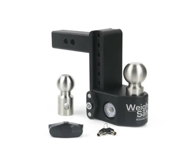 Weigh Safe Black Cerakote Steel Drop Hitch | Designed for use with 2" Receiver Hitch