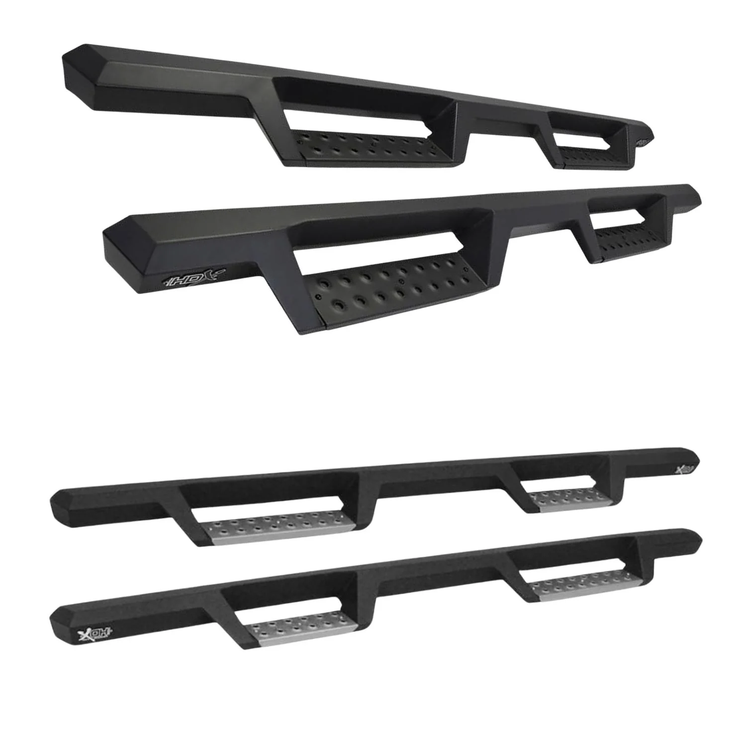 Westin HDX Drop Nerf Bars 17-26 Ford Super Duty Crew Cab - Black/Stainless Steel