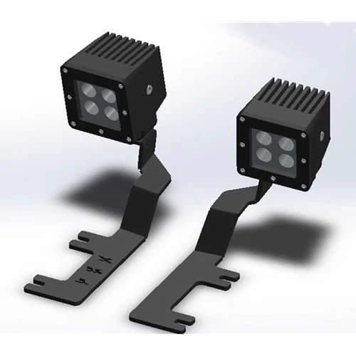 ZROADZ Z365461 Hood Hinges LED Light Pod Mounts 11-16 Ford SuperDuty